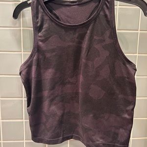 camo high-neck workout top!